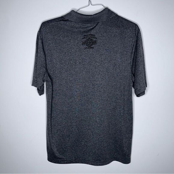 Harley-Davidson‎ Gunmetal Gray Polo with Palm Springs Logo Size Large - Picture 5 of 6